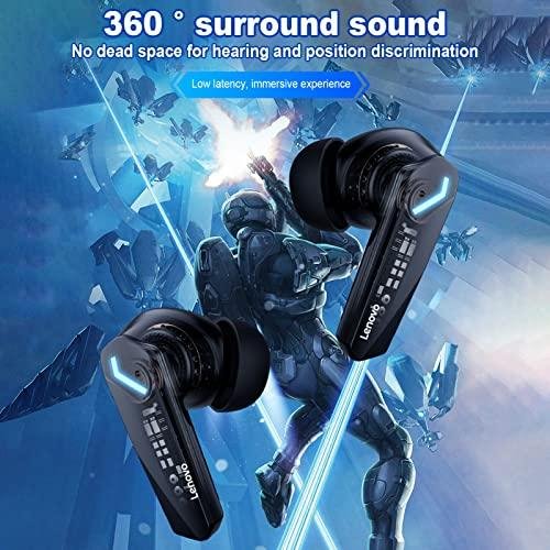  Fones de ouvido sem fio BT para jogos,Fones de ouvido para jogos GM2 Pro BT Fones de ouvido sem fio BT 5.3 360° Surround Dual Mode Som Cancelamento de ruído 