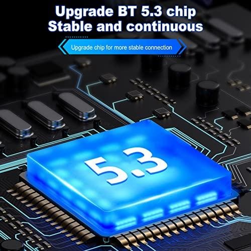  Fones de ouvido sem fio BT para jogos,Fones de ouvido para jogos GM2 Pro BT Fones de ouvido sem fio BT 5.3 360° Surround Dual Mode Som Cancelamento de ruído 