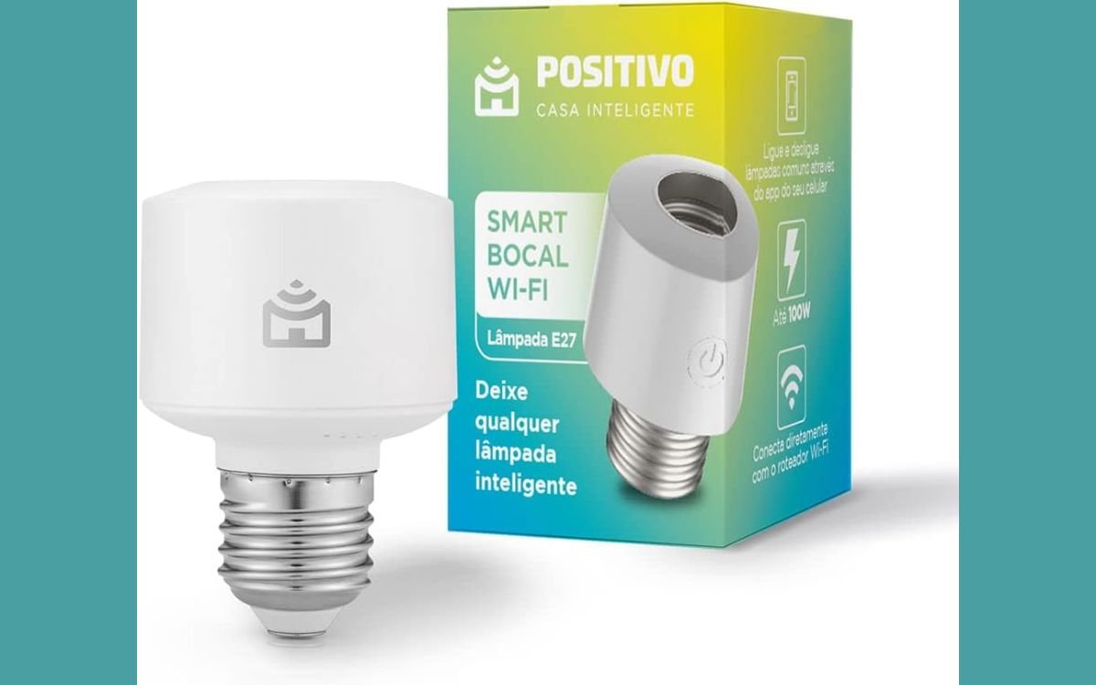 Transforme sua Iluminação com o Smart Bocal Wi-Fi da Positivo Casa Inteligente 1 Smart Bocal Wi-Fi