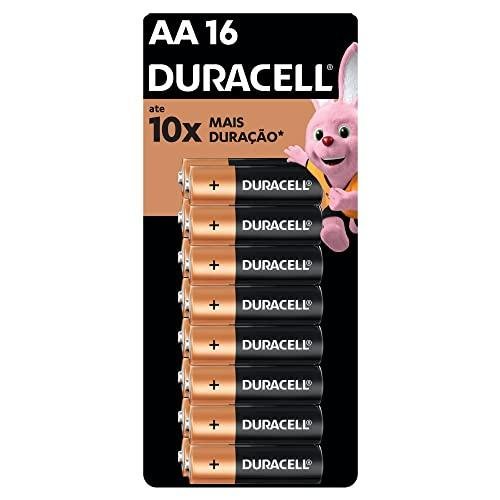 Duracell Pilha Alcalina AA Pequena: Avaliação Completa do Pacote com 16 Unidades para Máxima Performance! 1 41dX57gGoL