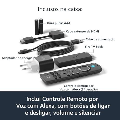         Fire TV Stick | Streaming em Full HD com Alexa | Com Controle Remoto por Voz com Alexa (inclui comandos de TV)       