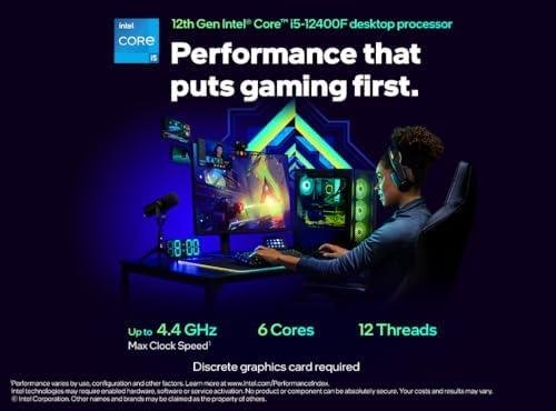         Intel Core I5-12400F Processor 2.5GHZ (Turbo 4.4GHZ) Cache 18MB 6 Cores 12 Threads 12th Gen LGA 1700 BX8071512400F - Intel       