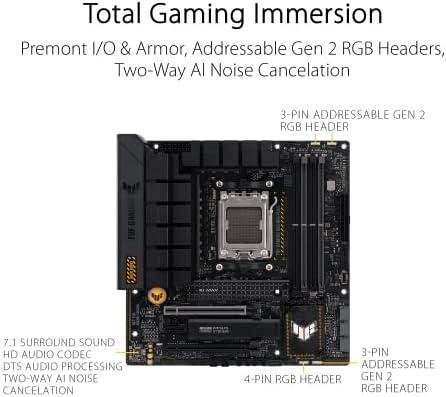 Asus TUF GAMING B650M-PLUS Motherboard (AM5/DD5/HDMI/DisplayPort/M.2/USB 3.2/RGB) Asus TUF GAMING B650M-PLUS Motherboard (AM5/DD5/HDMI/DisplayPort/M.2/USB 3.2/RGB)