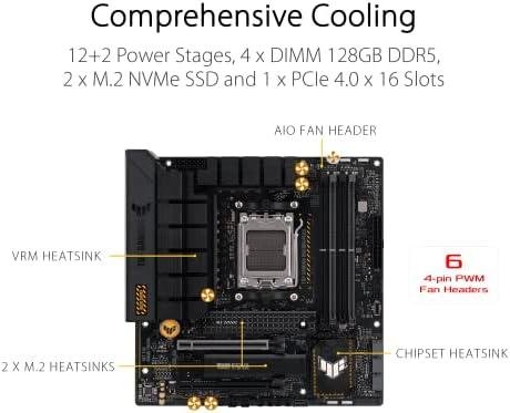 Asus TUF GAMING B650M-PLUS Motherboard (AM5/DD5/HDMI/DisplayPort/M.2/USB 3.2/RGB) Asus TUF GAMING B650M-PLUS Motherboard (AM5/DD5/HDMI/DisplayPort/M.2/USB 3.2/RGB)