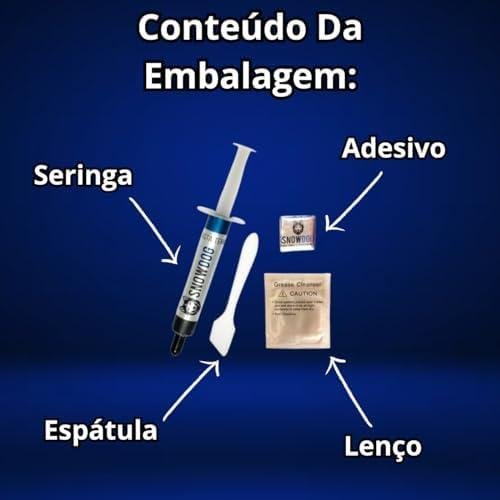         Pasta Térmica Alto Desempenho Snowdog Husky 12,8w/m.k 3g       