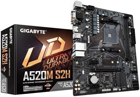 Análise Completa da Placa Mãe Gigabyte A520M S2H DDR4: Desempenho e Confiabilidade para Processadores AMD AM4 1 51QF76f70aL. AC SL1500