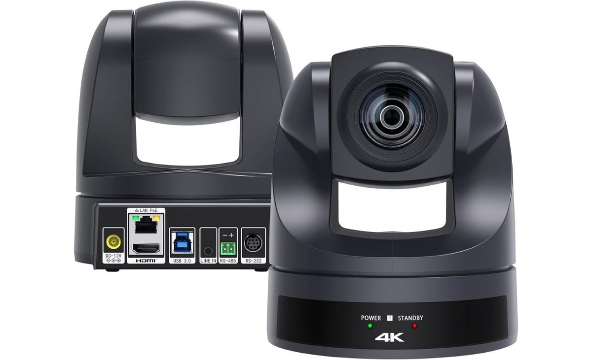 Câmera PTZ 4K com Zoom Óptico de 20X: Integração Rápida com Zoom e Skype 1 Câmera PTZ 4K com zoom óptico de 20X