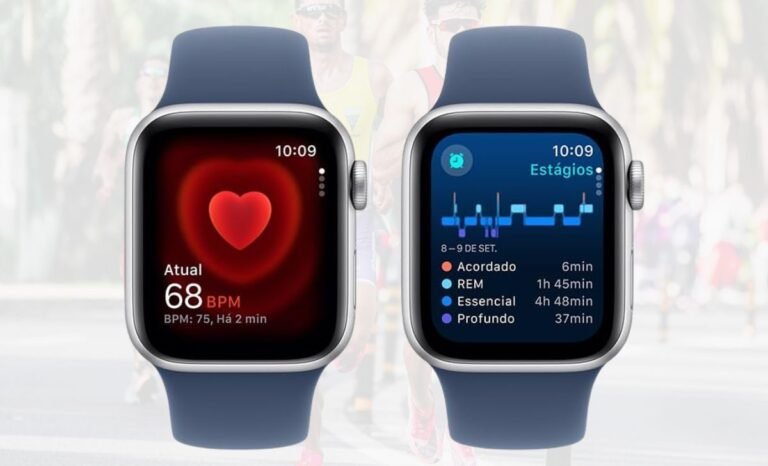 Apple Watch SE GPS - Caixa prateada de alumínio – 40 mm - Pulseira esportiva denim – P/M 2 Apple Watch SE GPS