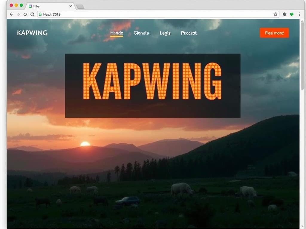 Imagem da interface do Kapwing Imagem da interface do Kapwing