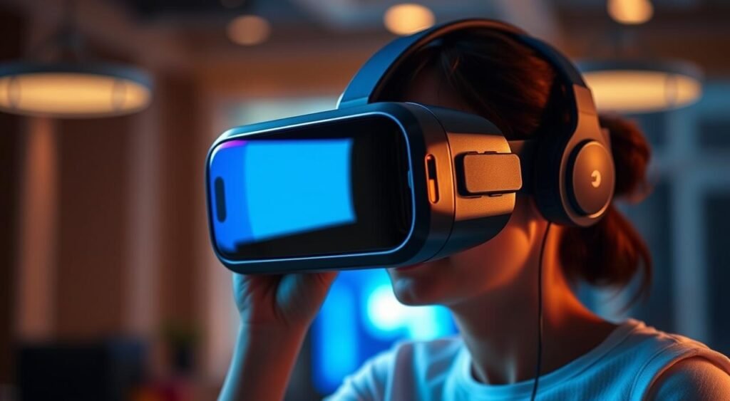 Imagem de óculos de realidade virtual para smartphones Imagem de óculos de realidade virtual para smartphones