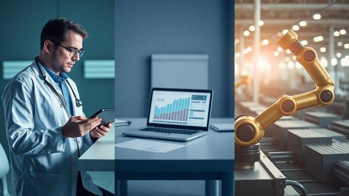 Aplicações de machine learning na saúde, finanças e indústria