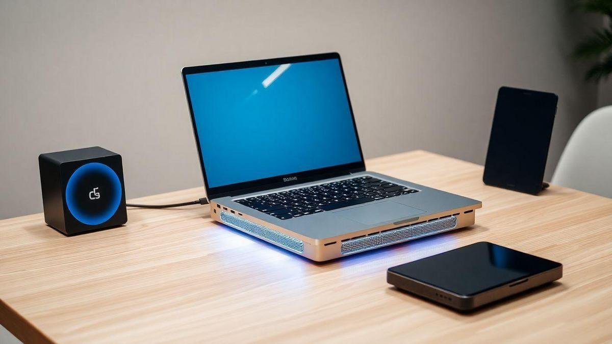 Usar base refrigerada e cooler externo para resfriar seu notebook