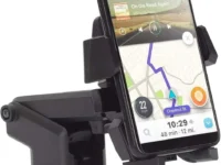 Suporte Celular Universal HS Exbom Sp-72 fixado no painel do carro