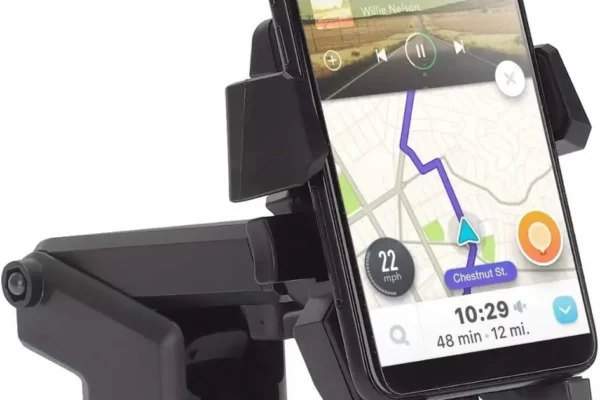 Suporte Celular Universal HS Exbom Sp-72 fixado no painel do carro