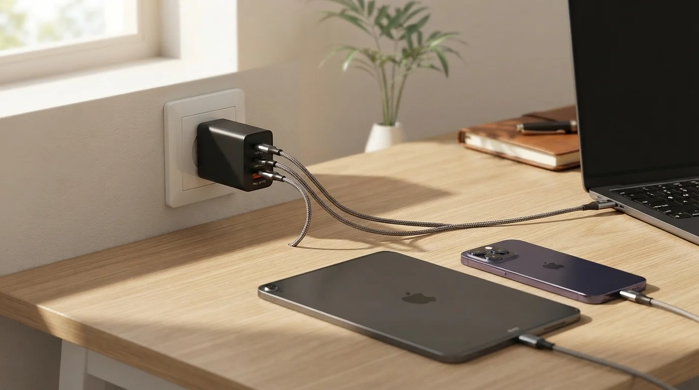 Carregador USB C de 65 W