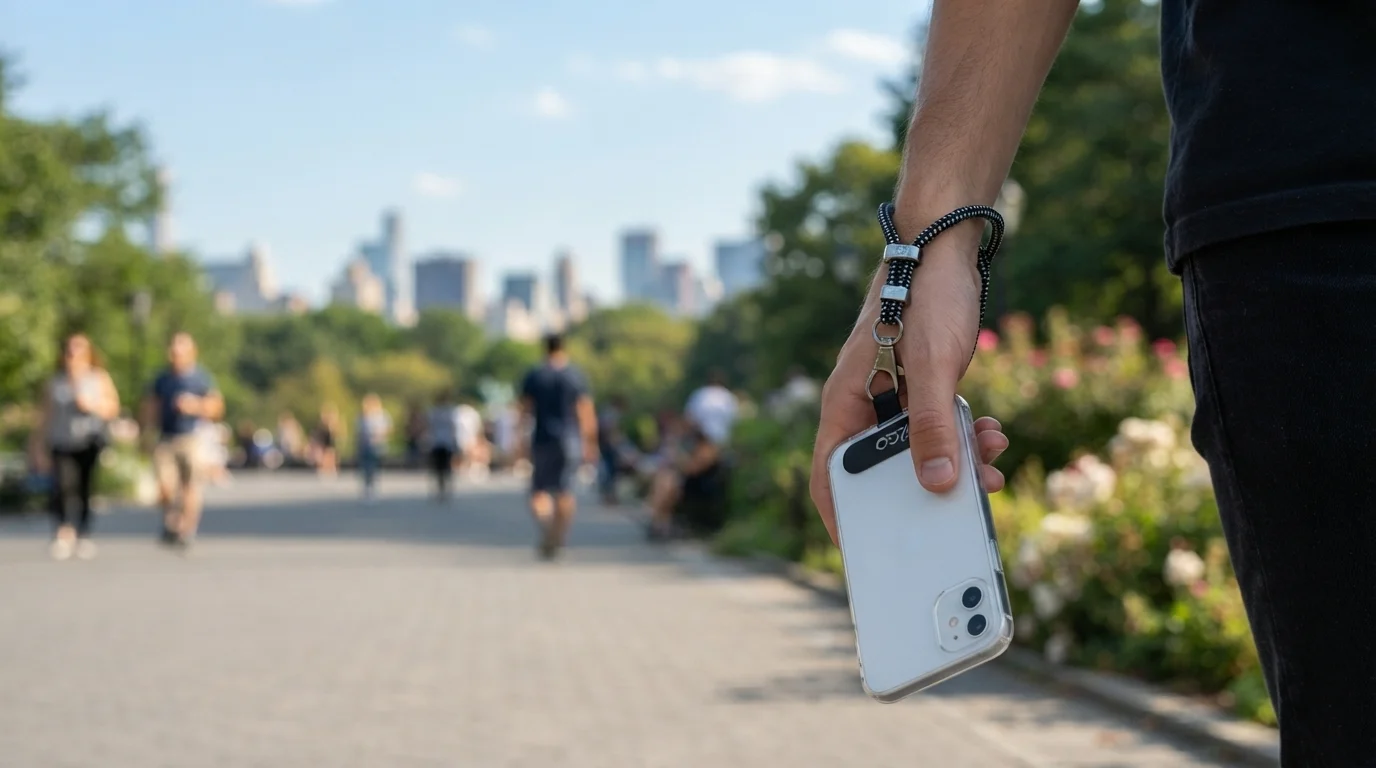 i2GO, Cordão Para Smartphone Preto com Cinza