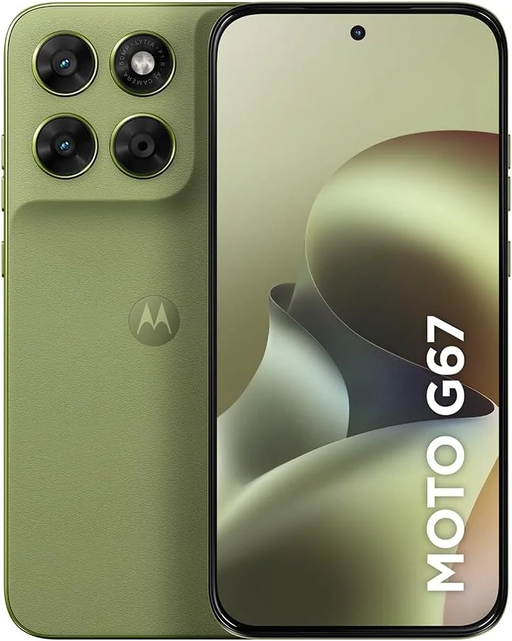 Smartphone Motorola Moto G67 5G, 256GB, Verde Claro | 12GB (4GB RAM + 8GB RAM Boost), Camera 50MP Sony Lytia 600, Tela 1.5K Extreme Amoled 120hz, Ultrarresistente