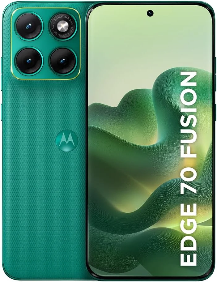 Smartphone Motorola Edge 70 Fusion 5G 256GB, Verde | 24GB (8GB RAM + 16GB RAM Boost), Camera 50MP Sony Lytia 710, Tela 1.5K Extreme Amoled 144hz