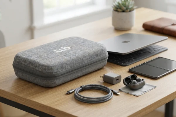 Estojo Portátil Para Acessórios De Tablet E Smartphone