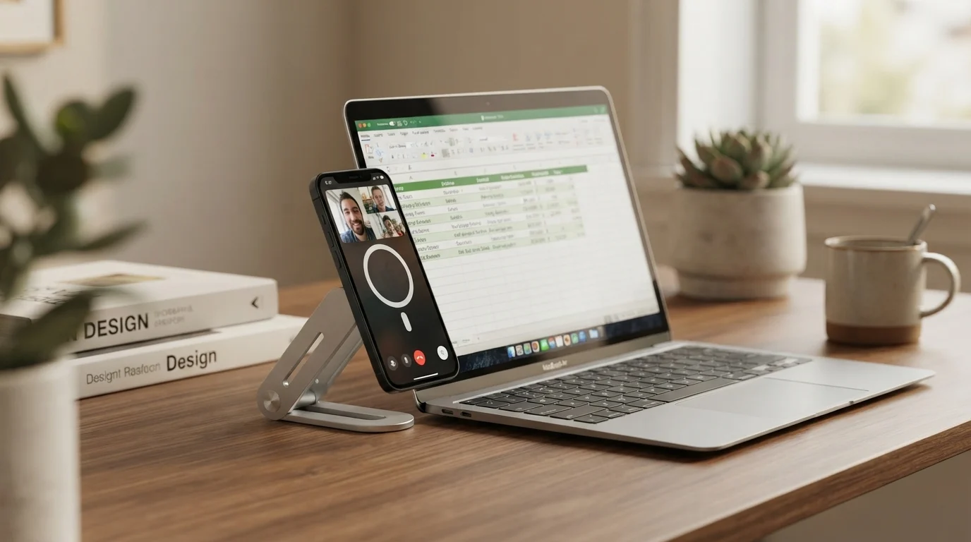 Gshield | Suporte de celular lateral para Notebook