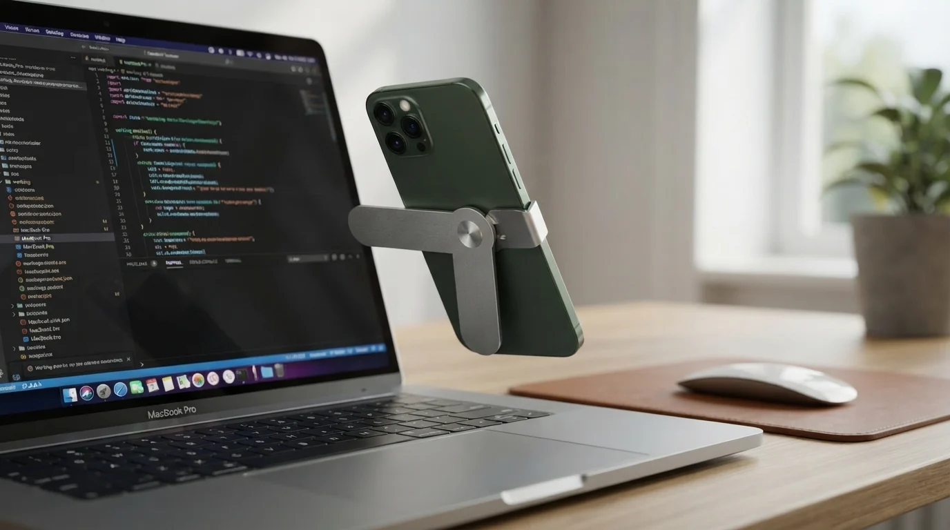 Gshield | Suporte de celular lateral para Notebook