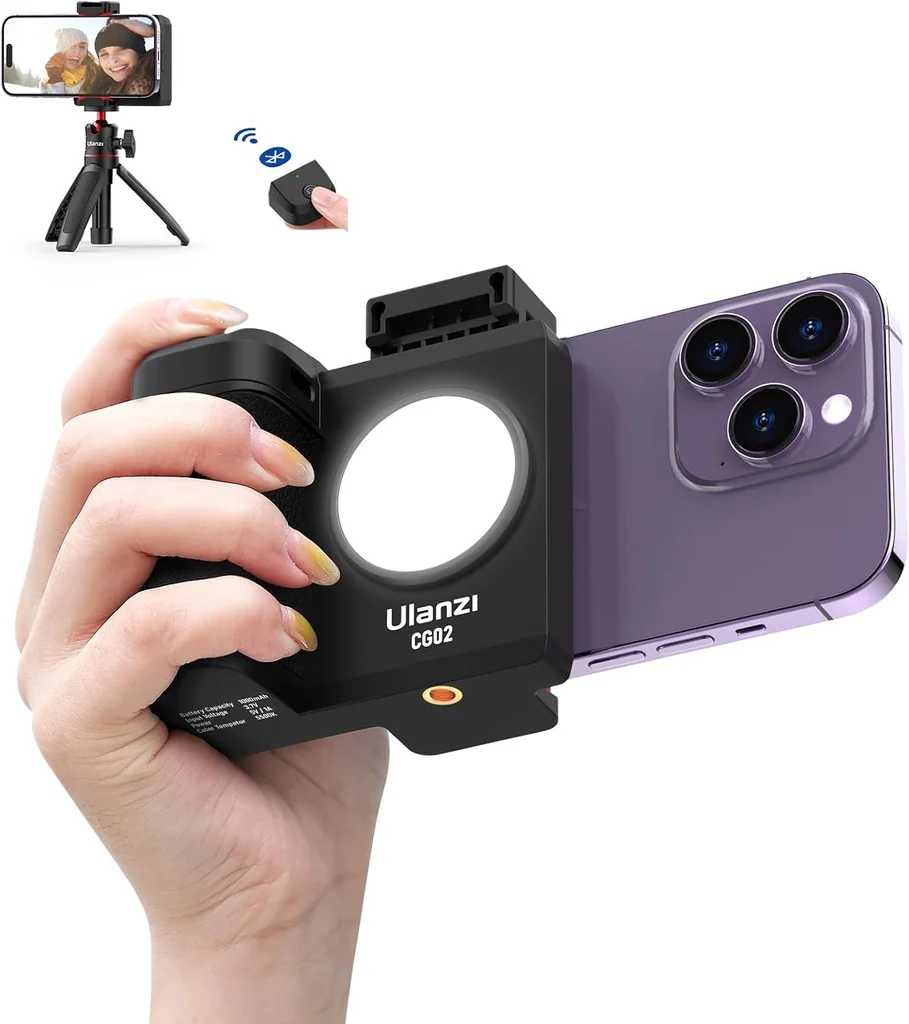 Descubra o CG-02 Suporte para smartphone atualizado para câmera