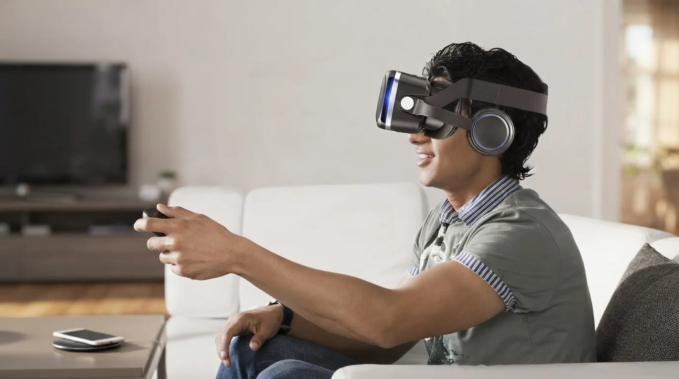 Thecoopidea Headset VR Compatível com Smartphone