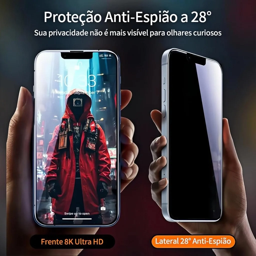 Pelicula De Privacidade Iphone 17 Pro Max Instalacao